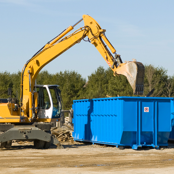 what size residential dumpster rentals are available in Chilton TX